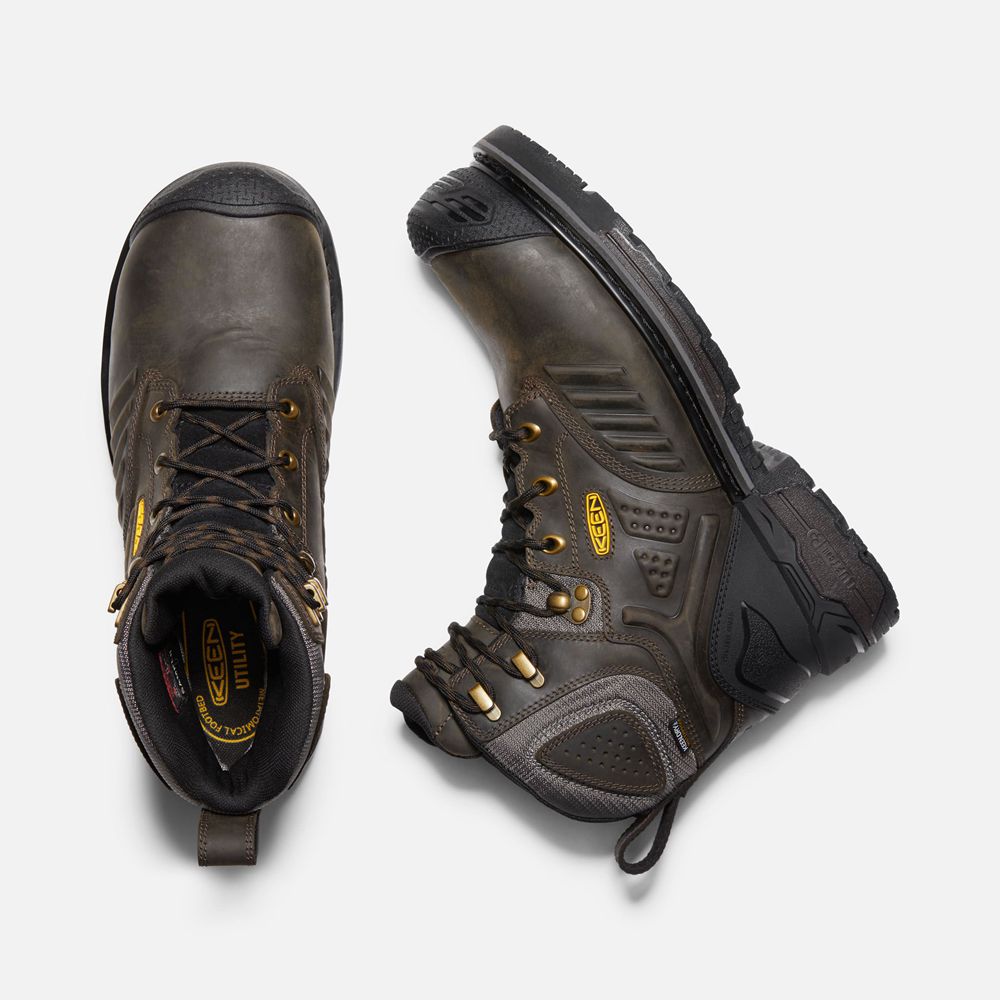 Botas de Trabajo Keen Mexico Negros Marrom - Hombre Philadelphia 6\" Insulated Waterproof (Carbon-Fib